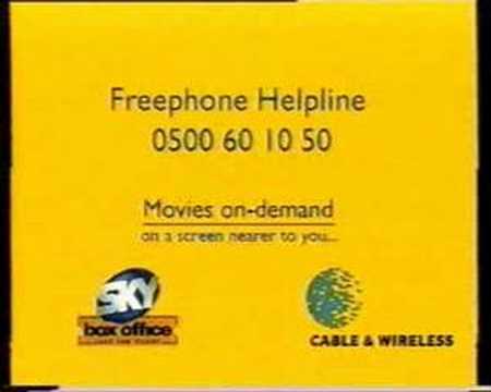 Sky Box Office on Cable & Wireless, 1998