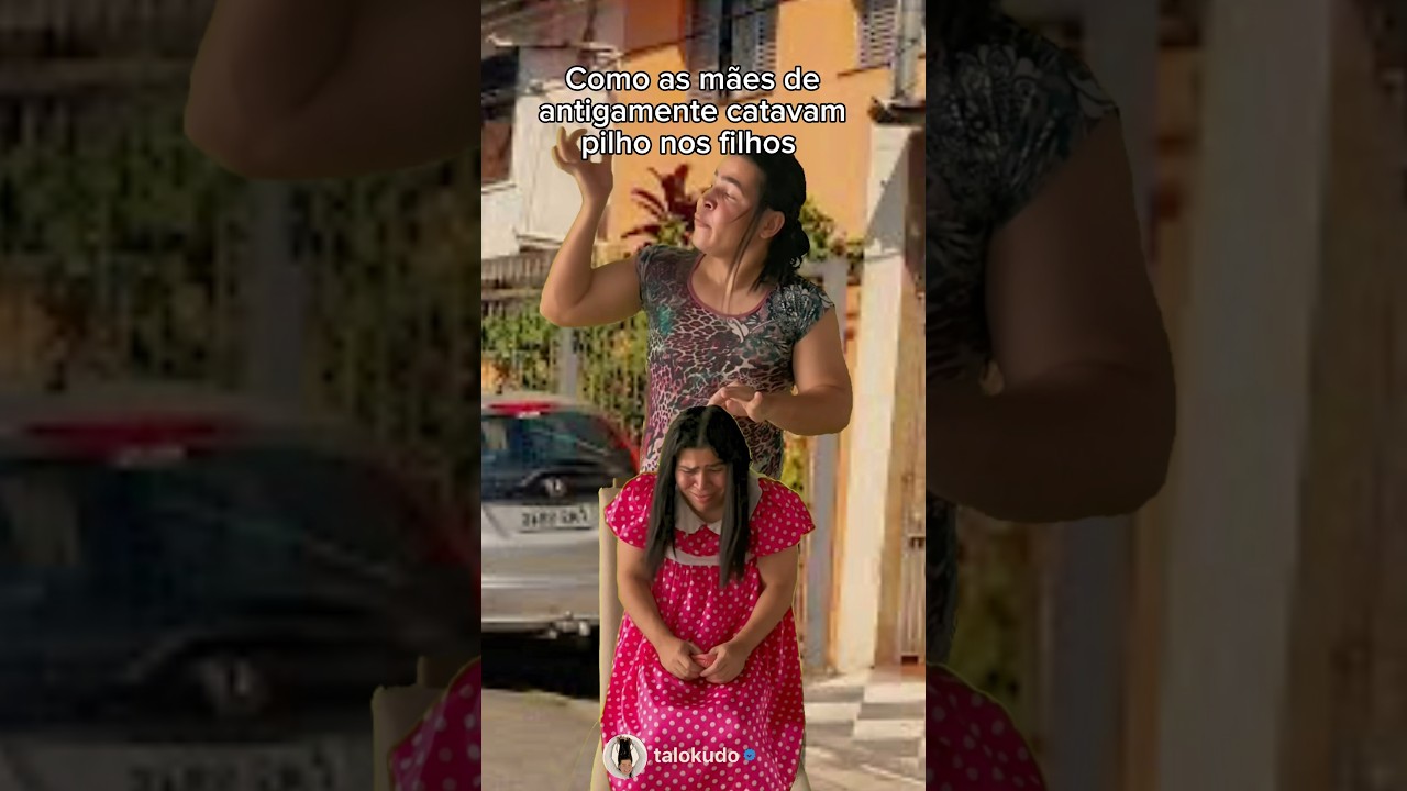 Mães de antigamente catando piolho nos filhos