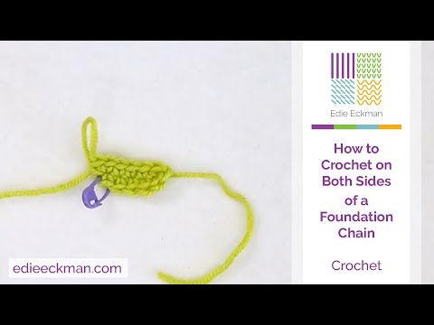 How to Crochet on Both Sides of a Foundation Chain (Right Handed)