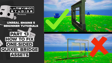 Unreal Engine Beginner Part 13 How to Fix One Sided Quixel Bridge Assets