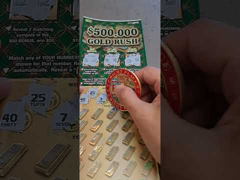 GOLD RUSH WITH @Luckyhiddenscratchercoins ✨️ #lottery #lottery #trending #viral