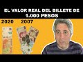 IMPRESIONANTE:  El verdadero valor del billete de 1.000 pesos