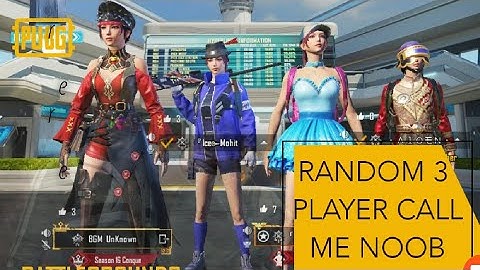 Random 3 players call me Noob / challenge for 1vs 3 TDM room  (part - 13)