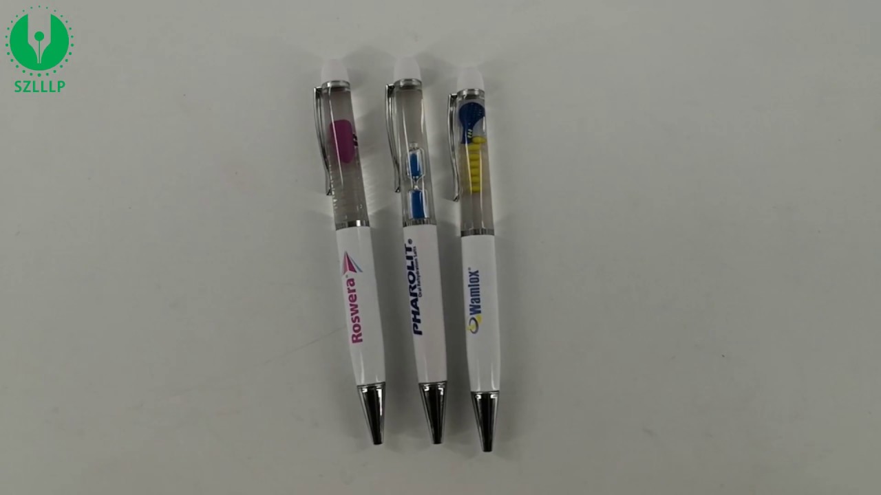 Customized 3D Floater Liquid Floating Ballpoint Pen - YouTube