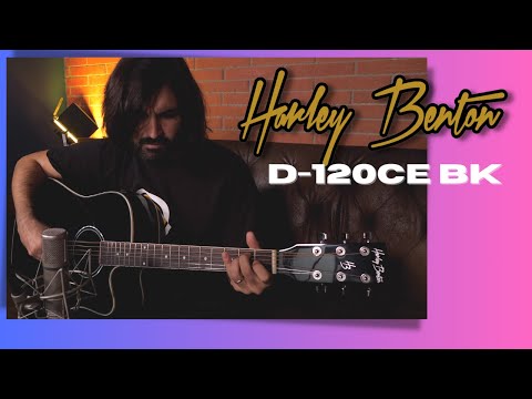 Електро-акустична гітара Harley Benton D-120CE BK, видео 1