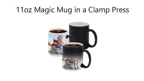 How to sublimate an 11oz ceramic magic colour change mug