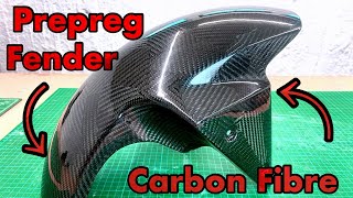 : Carbon Fiber Front Mudguard - ZX6R build PT. 4