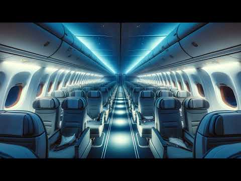 4 Hours of AIRCRAFT NOISE ON a NIGHTFLIGHT / Sleep, Study, Focus