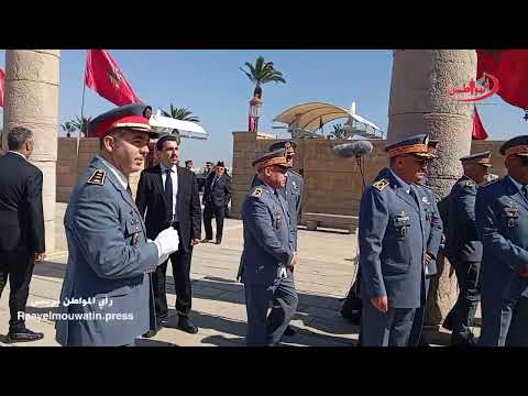 الرباض الجنرال دوكور دارمي حرامو بضريح محمد الخامس للترحم على الملك الراحل الحسن الثاني