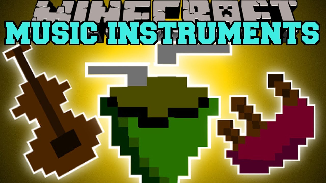Minecraft Mod Musical instruments. Музыка майнкрафт 1 20