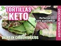 TORTILLAS KETO - Bajas en Carbohidratos 🍃 Comidas Saludables