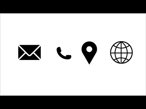 Designing Phone Icon, Email Icon, Location Icon, Website Icon In Adobe Illustrator 2020 Tutorial