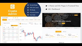 Bitcoin CryptoCurrency Template Bootstrap Admin Dashboard with Semi Light Theme