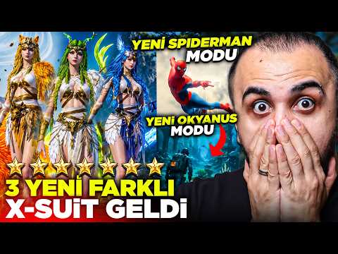 3 FARKLI YENİ X-SUİT! 😱 YENİ SPİDERMAN VE OKYANUS MODU EFSANE GÜNCELLEME - PUBG Mobile