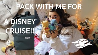 pack with me for a disney cruise!