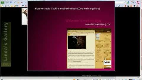 How to create a cooliris enabled website