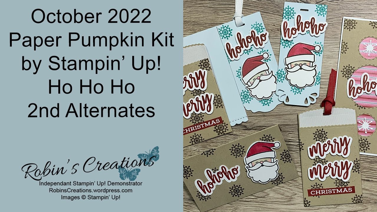 October 2022 Paper Pumpkin - Ho Ho Ho - 2nd Set of Alternates - YouTube