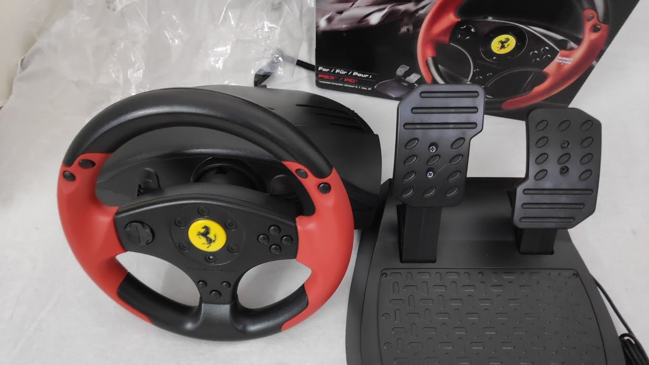 Thrustmaster racing wheel Unboxing, Installation, Gameplay - YouTube