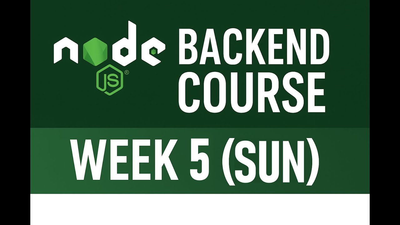 Week 5 (Sun)  - Docker Intro and Containerization of the Backend App