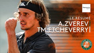 Roland-Garros 2023 : le résumé de A. Zverev vs TM. Etcheverry