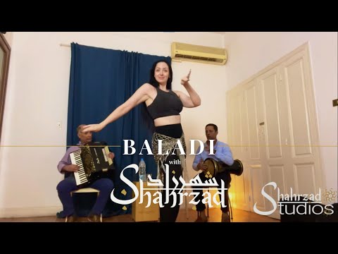 Shahrzad Dancing Baladi in Live Music Class | Shahrzad Bellydance | Shahrzad Studios