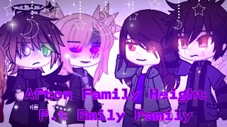 Afton Family Height Fnaf Au Ft.emily Family Gacha Club