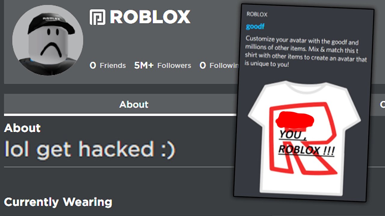 Roblox Got Hacked Today Youtube - roblox jason shirt