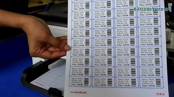 Make linear and 2D barcode labels for labeling on products in industry