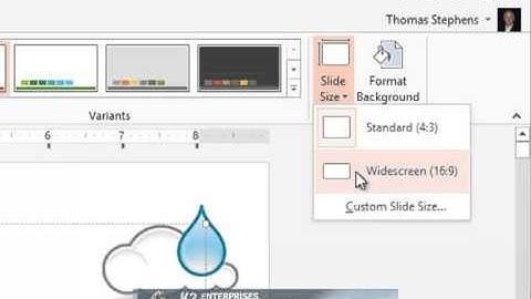 Changing A PowerPoint Presentation To A Wide Screen Format