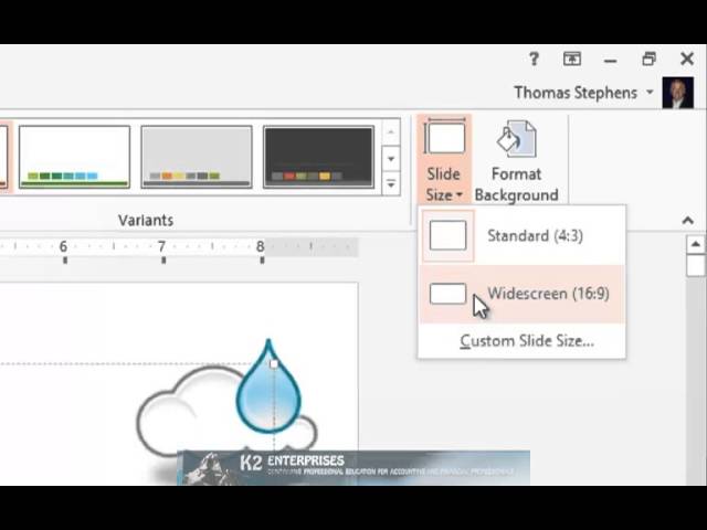 Changing A PowerPoint Presentation To A 