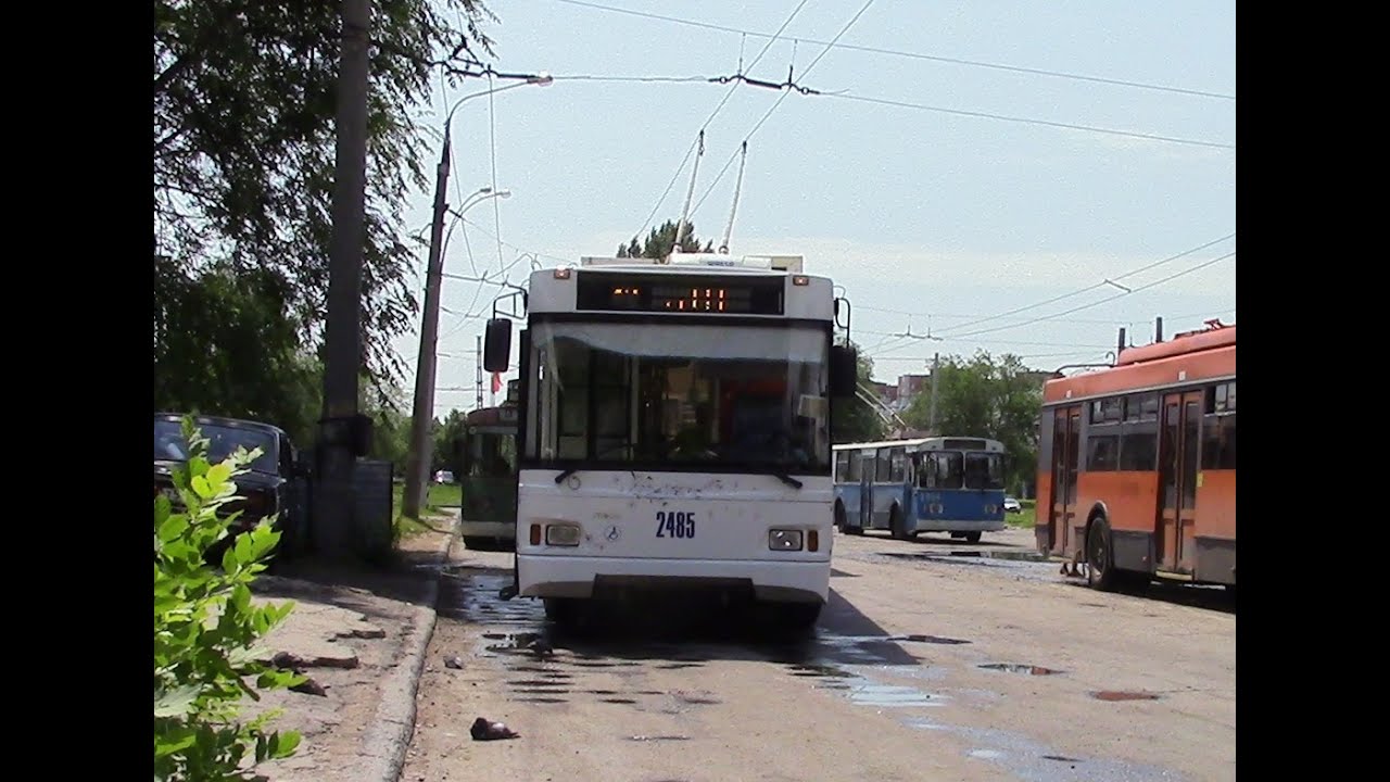 Тролза Оптима 2485 поездка по летнему городу г Тольятти
