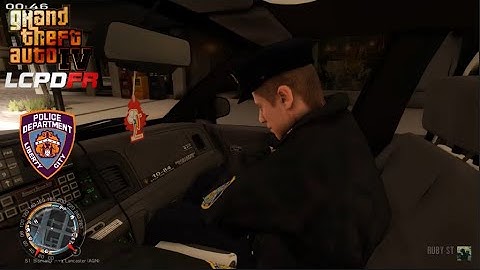 GTA IV - LCPDFR 1.1 - LCPD/NYPD - Winter City Patrol/Wanted Suspects/Shots Fired - 4K