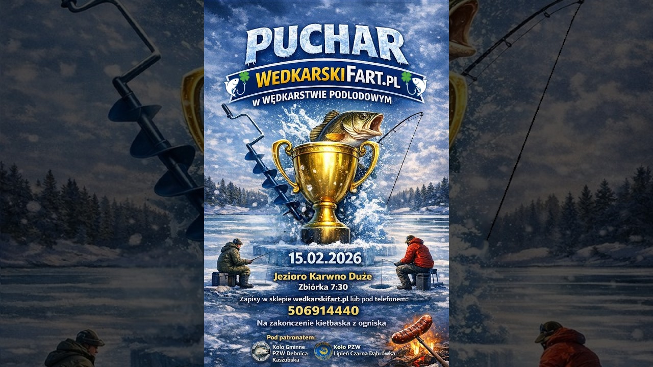 Podlodowe Zawody Wędkarskie o Puchar Sklepu wedkarskifart.pl 15.02.2026 Karwno Duże