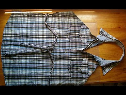 Video: Cosemos Un Delantal De Cocina De Una Camisa De Hombre