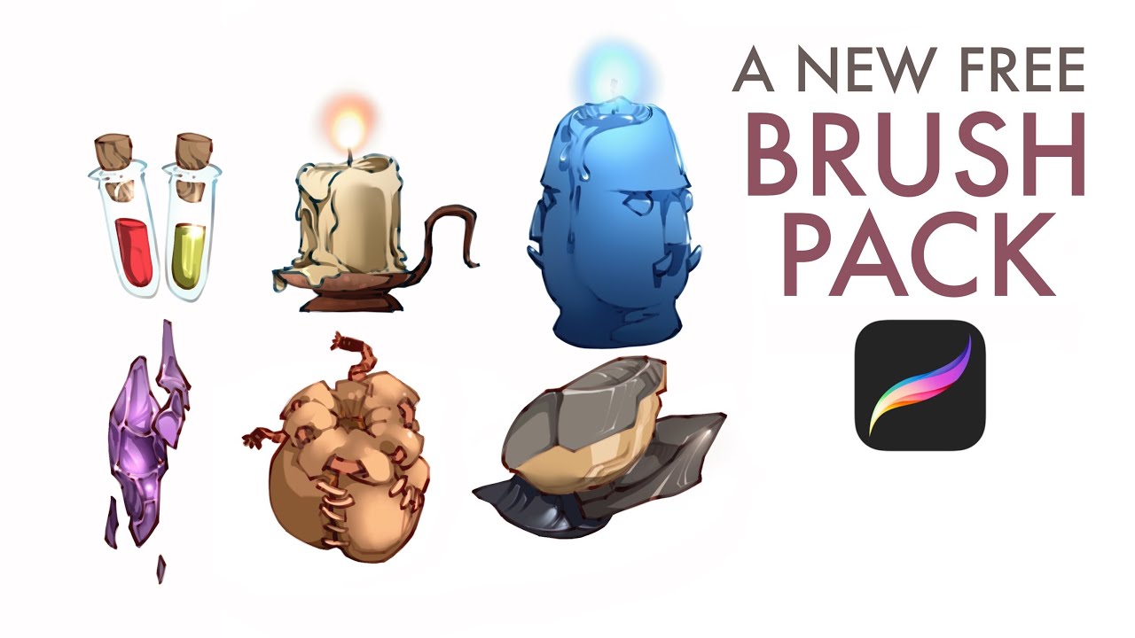 A New Free Brush Pack for Procreate YouTube