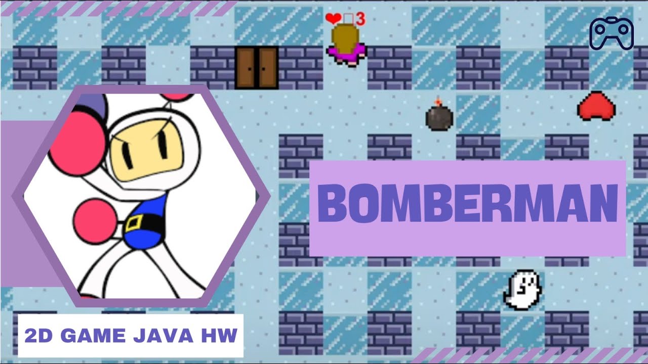 Bomberman java 2D game (ödev gösterim) - YouTube