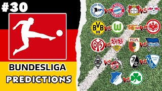 2021/22 Bundesliga Predictions - Matchday 30