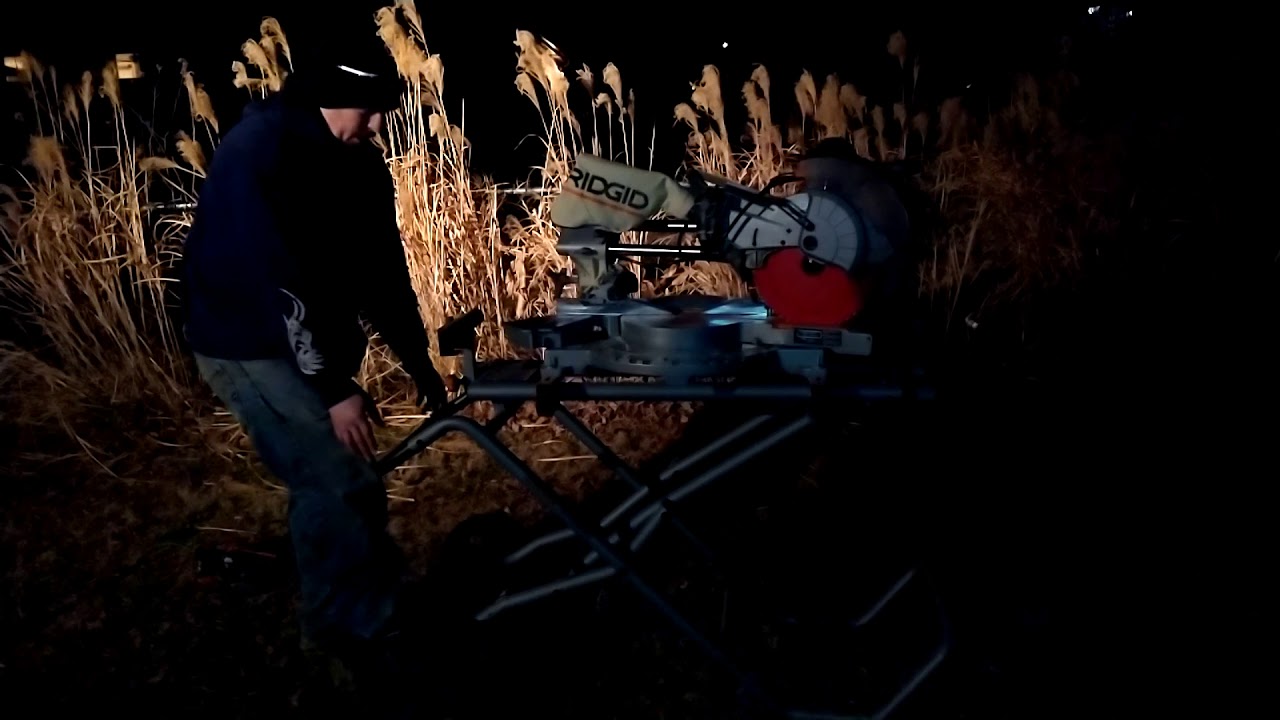 Folding the Ridgid Miter Saw Utility Vehicle (so easy) YouTube