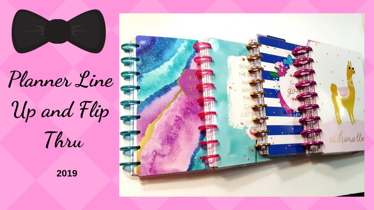 2019 Planner Lineup Flip Thru | The Happy Planner Socialite | No Drama Llama | Empowered Woman