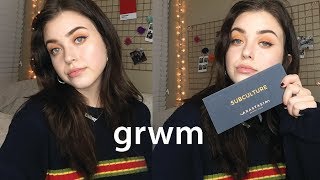 GRWM: Anastasia subculture palette + navy eyeliner