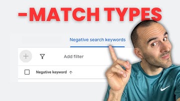 Negative Keyword Match Types in Google Ads (Negative Broad, Negative Phrase, Negative Exact)