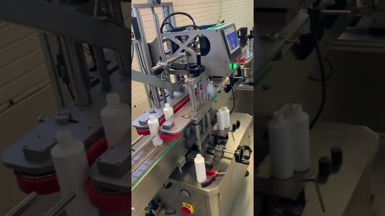 Automatic filling machine for easy foaming liquid / Test in Denmark factory / LIANHE