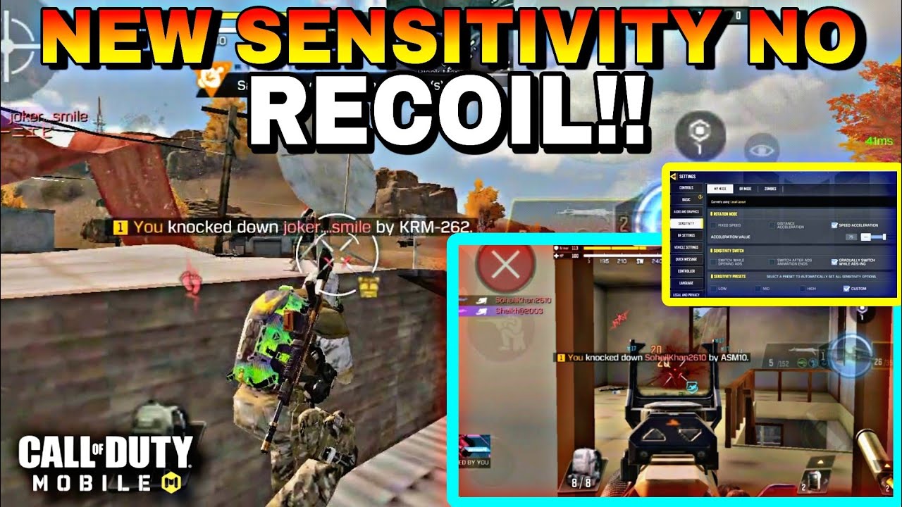 *No Recoil* Sensitivity Settings For Cod Mobile Battle Cod Mobile