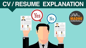 Resume Explanation | JAVA By Madhu Vundavalli