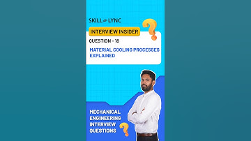 Mechanical Interview Question | Material Cooling Processes explained!