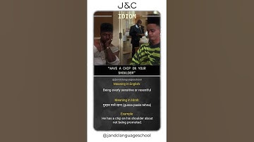 😤 “He has a chip on his shoulder!”