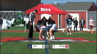 Navy vs Boston U | Faceoff Highlights | Mens College Lacrosse | 2/28/26