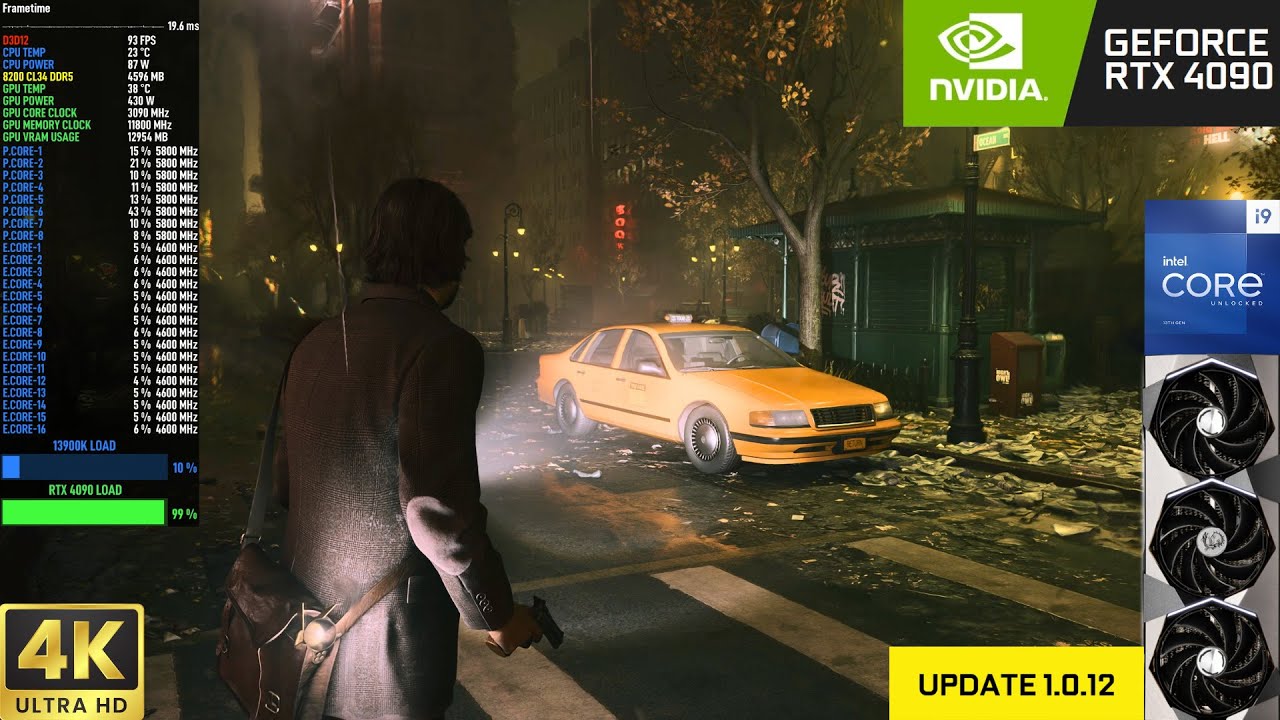 Alan Wake 2 - Update 1.0.12 4K DLSS Ultra Settings Path Tracing | RTX ...