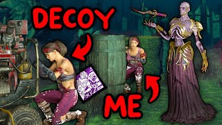 TRICKING KILLERS with a FAKE SURVIVOR in DBD...