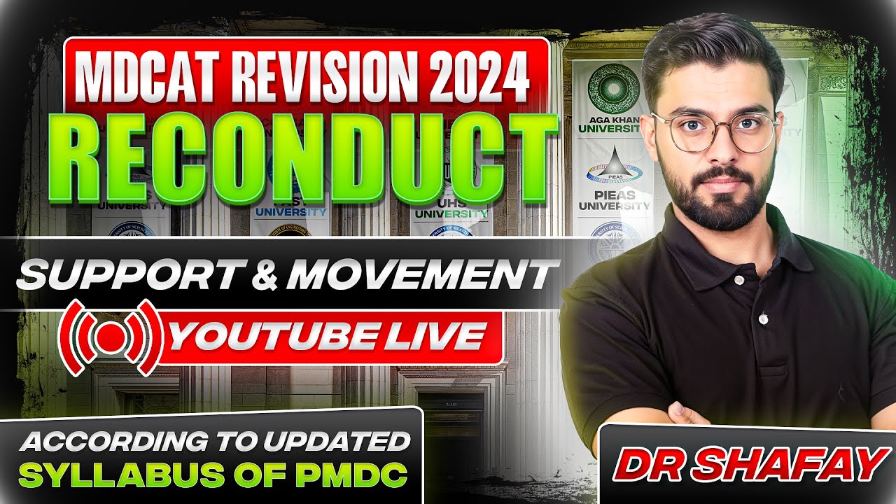 MDCAT Reconduct 2024 | Support & Movement | Revision Classes | Sindh | SZABMU | Biology